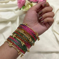 Premium Bangle Box With Name ( 60 Diamond Bangles + 10 Ghungroo Bangles)