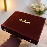 Premium Mirror Box With 12 Unique  jhumkas And Name